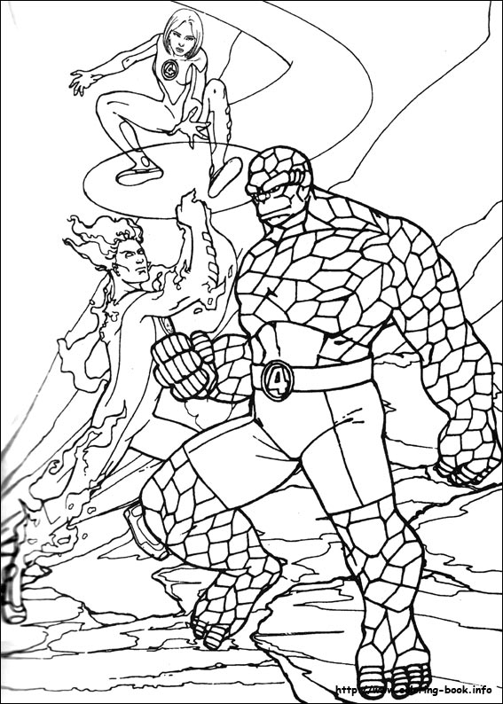 Fantastic Four coloring picture